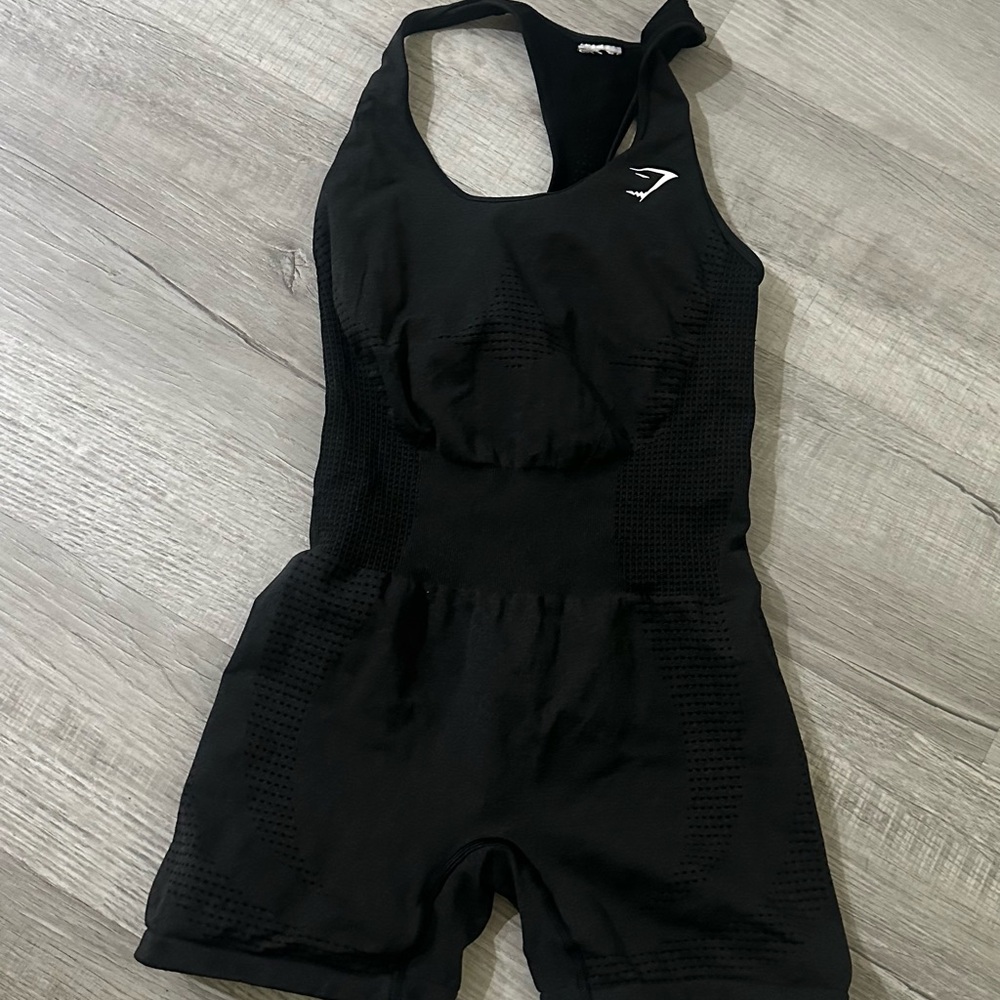 Gymshark Black Halter Neck Bodysuit
